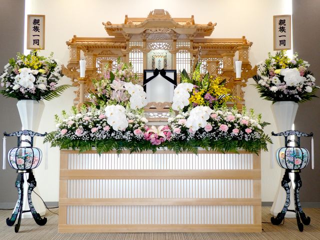 家族葬立花ホール 祭壇設営例